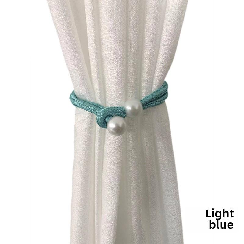 Creative Pearl Binding Rope and Tie for Curtain Decoration Light Luxury Living Room Curtain Buckle