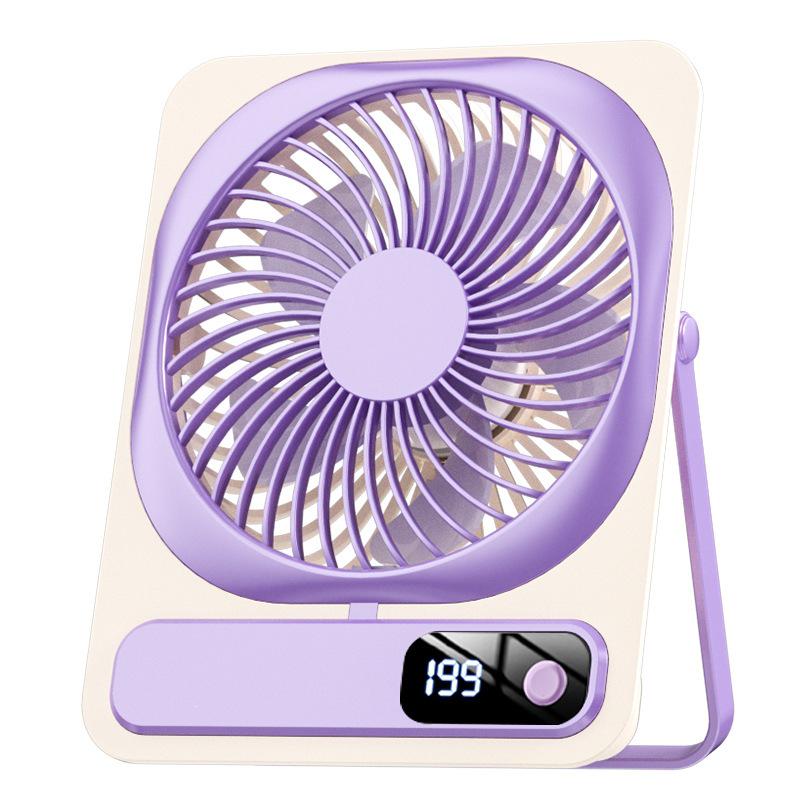 Rechargeable Ultra-Thin Mini Desktop & Wall-Mounted Handheld Silent Fan F809 Brushless Rechargeable