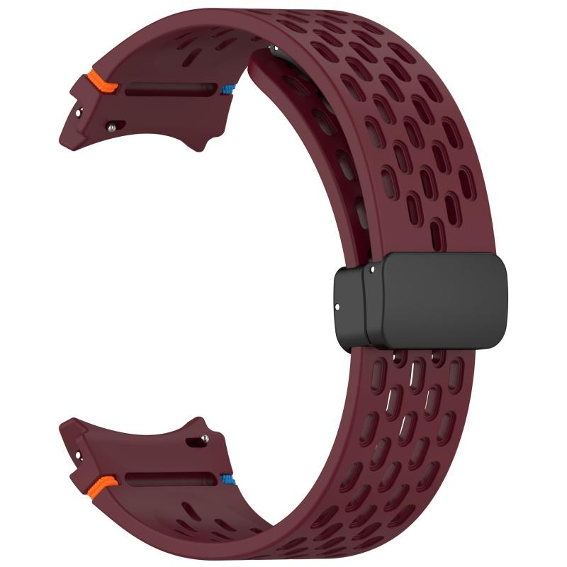 No Gaps Band for Samsung Galaxy Watch 7 FE 5 6 4 Classic 5 Pro 44mm Magnetic Silicone Bracelet Correa Galaxy Watch6 Watch4 Strap