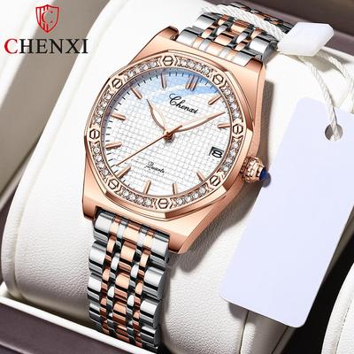 Neue TOP-Marke Luxus Damenuhr mit Box Damenmode Kalender wasserdichte Uhr Damen Quarzuhren