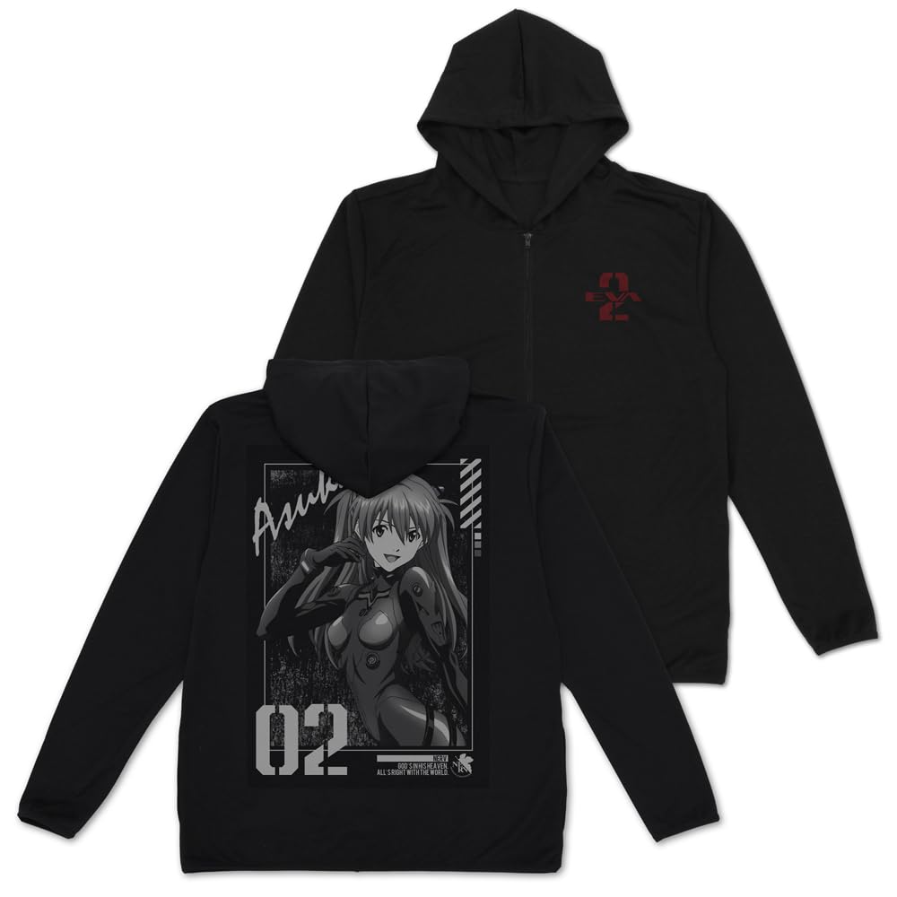 [Official] COSPA EVANGELION Shikinami Asuka Langley Thin Dry Hoodie BLACK XL Size