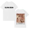 2026 Singer Olivia Dean Popluar Graphic Cover Short Sleeve Tee Mens Womens Hip Hop High Quality Cotton Casual Cozy Tshrits