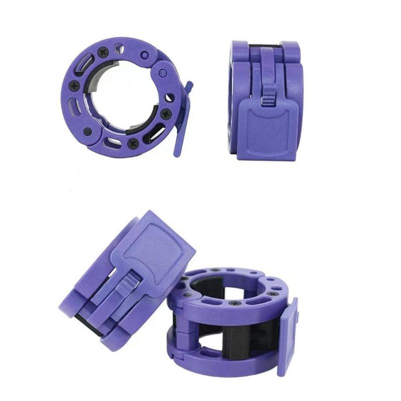 1Pair High Strength Barbell Weight Clamps Quick Release Barbell Clamps with Antislip Grip for Weightlifting