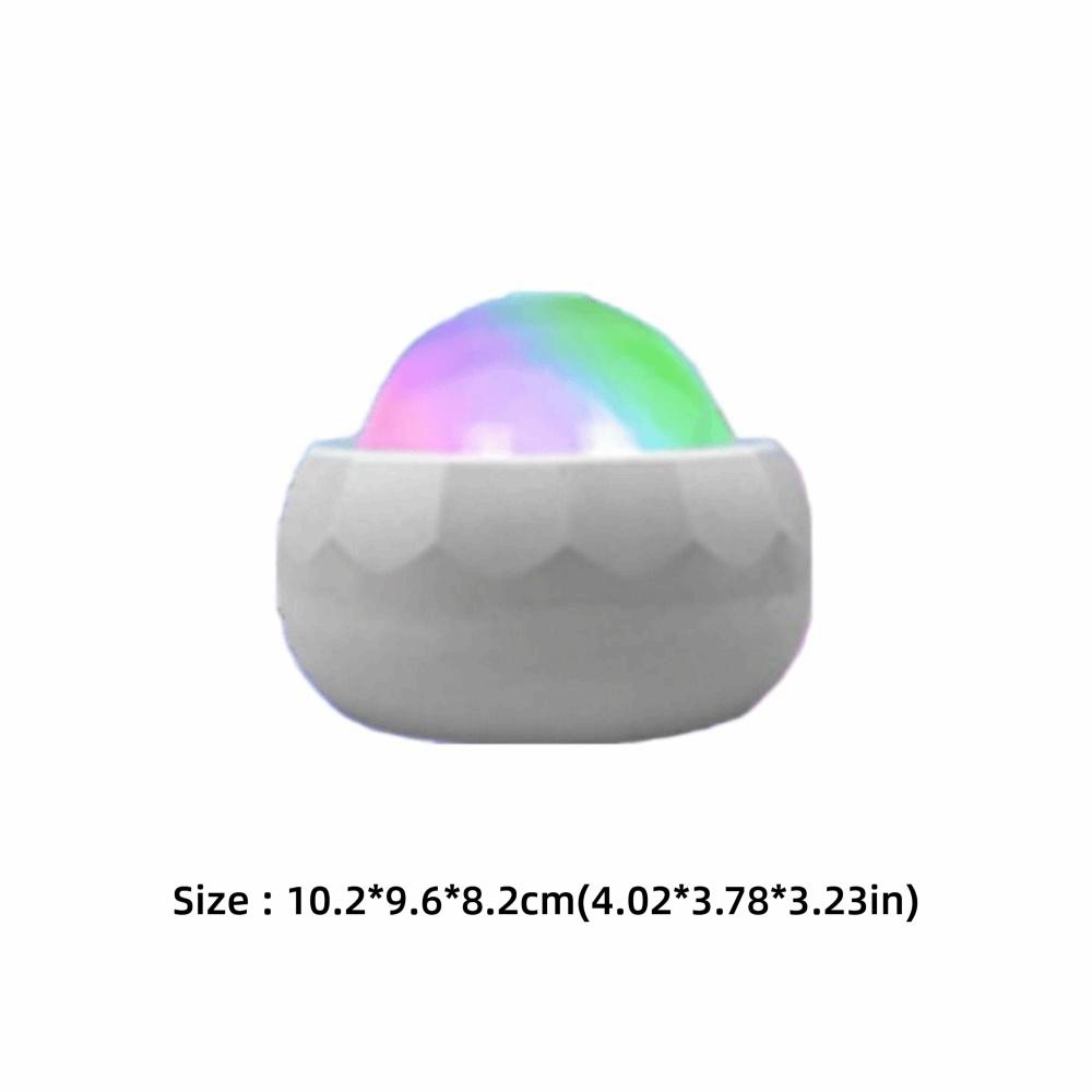 Creative Multicolor Ambient Lighting Water Ripple Colorful Aurora Night Light Wall Mounted USB Charging Atmosphere Light Bedroom