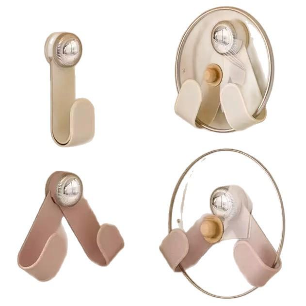 No-Drill Suction Cup Kitchen Organizer: Pot Lid & Chopping Board Rack