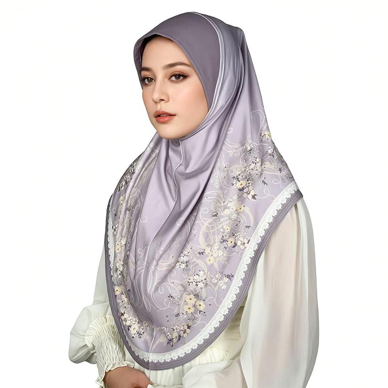 1PC Machine Washable Snap Closure Traditional Islamic Attire Elegant Hijab Gorgeous Muslim Headscarf Ideal Gift Multi-Color