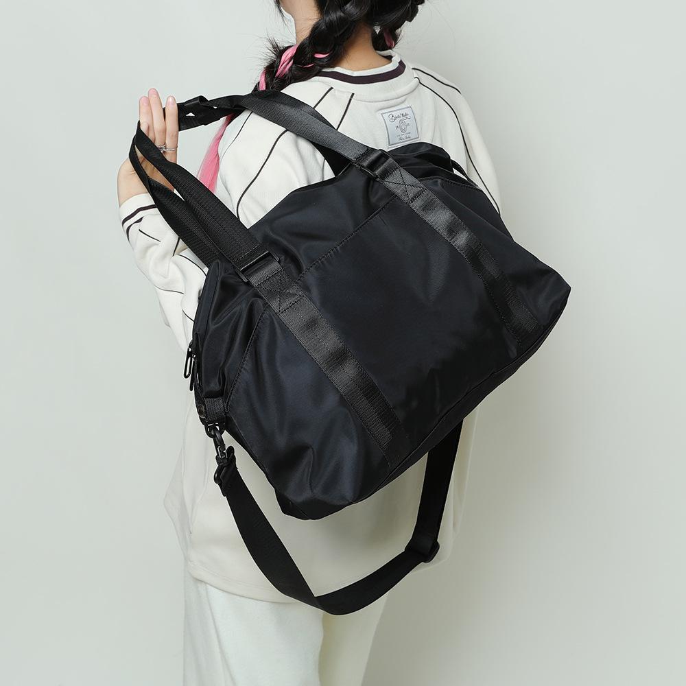 Tide brand nylon cloth travel bag large capacity luggage bag anti-splashing maternity bag handbag dry and wet separation yoga bag