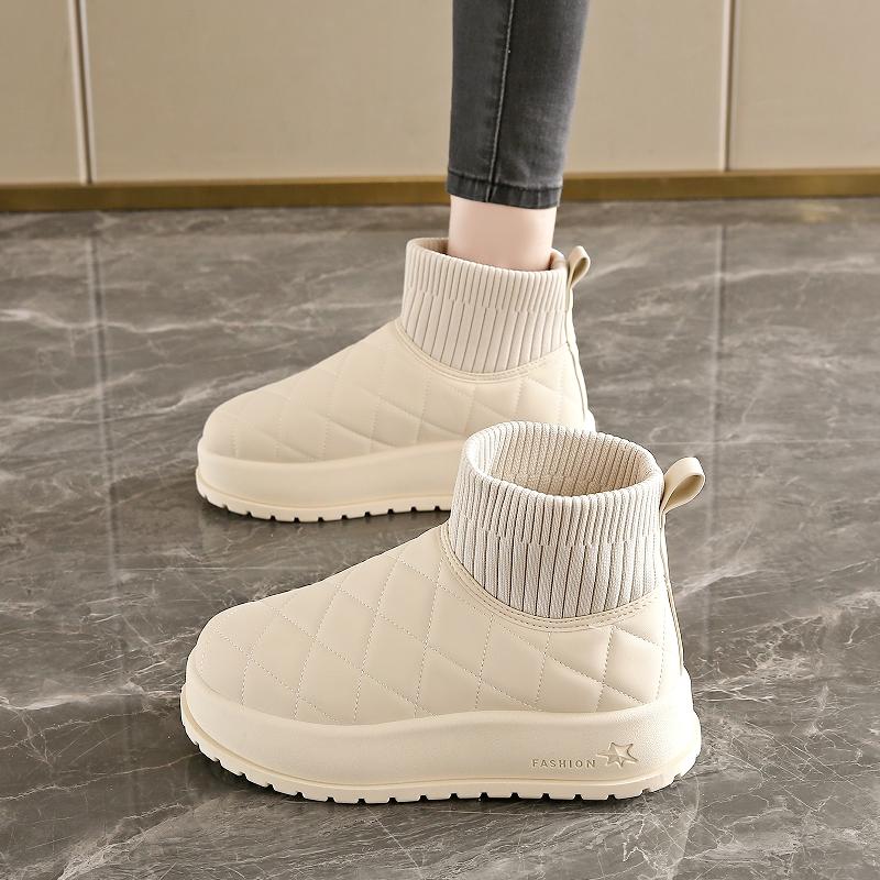 Thick-soled Snow Boots New Winter Velvet Maternity Short Boots Warm Bread Cotton Shoes Size
