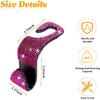 HZEL Bling Car Seat Headrest Hooks, 4PCS Crystal Rhinestone Vehicle Seat Back Hanger Holder for Purses Bag Handbags, Diamond Headrest Storage