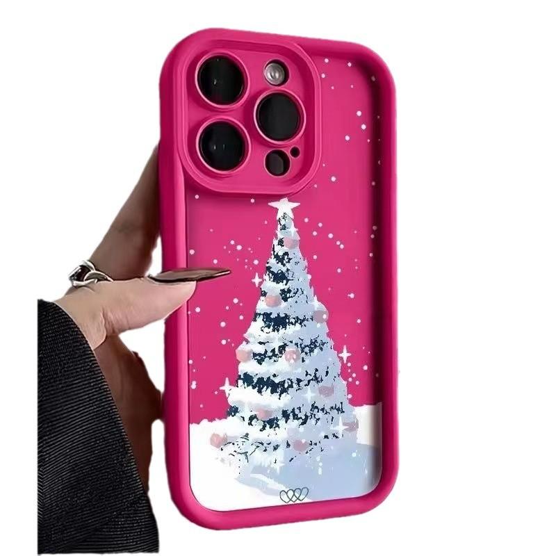 Christmas Tree Is Suitable for Iphone16promax Mobile Phone Case Apple 15 Anti-drop 14 European and American Style 13pro/12 New Model