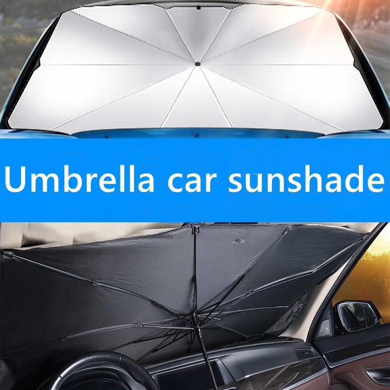 Car Sunshade Retractable Sunscreen Heat Insulation Front Windshield Parasol Sun UV Prection Cars AccessoriesWindshield Sunshades 1
