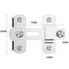 Stainless Steel Guard Toggle Hook Cabinet Sliding Barn Door Lock Door Bolt Barn Lock Door Buckle