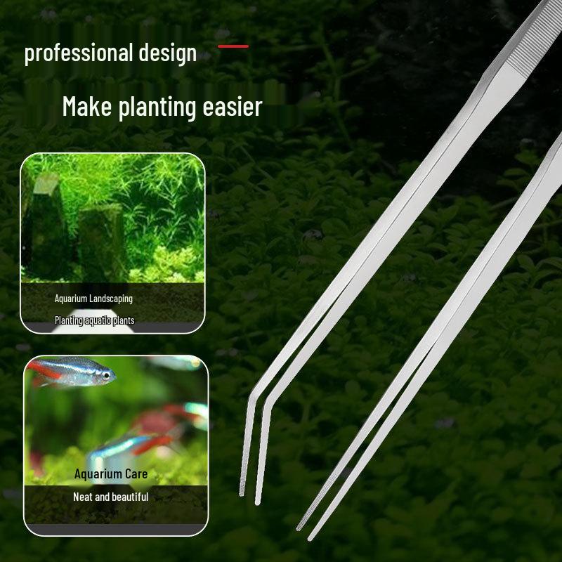 Reptile & Aquatic Plant Fine Tweezers Set: Multi-Specification Pet Feeding & Landscaping Tools