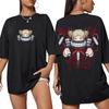 Japanischer Anime My Hero Academia Print T-Shirt Niedlich Kawaii Himiko Toga Grafik Y2K T-Shirts Herren Damen Cartoon Manga Cosplay Oberteil