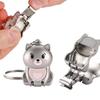 1 Pcs Exquisite Kitten Puppy Shape Keychain Foldable Nail Clipper Stainless Steel Rotary Toenail & Fingernail Manicure Trimmer