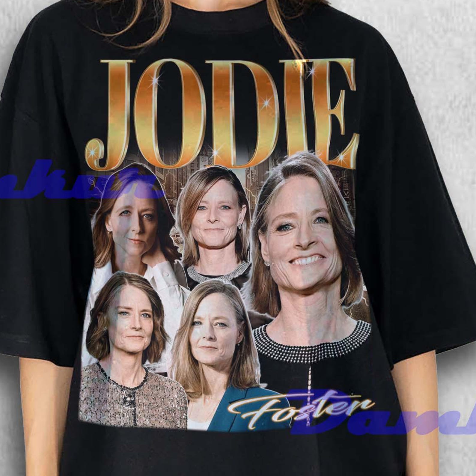 Jodie Foster Shirt, Jodie Foster Retro TShirt, Jodie Foster Fans Tees, Jodie Foster Vintage T-shirt, Jodie Foster Tribute T-shirt L