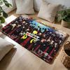 AAssassination CClassroom Floor Mat Soft Flannel Absorbent Mat Non-Slip Rug Home Bedroom Bathroom
