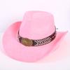 Beliebter europäischer und amerikanischer klassischer Wildleder Western Cowboyhut für Herren und Damen Mode LO Stil Herzförmiger Cowboyhut