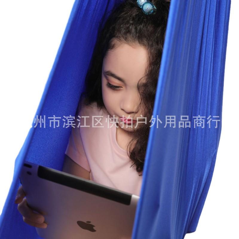 Kids Sensory Yoga Hammock Swing With Elastic Fabric 100x280cm 150x280cm Indoor Play Therapy Calming Space