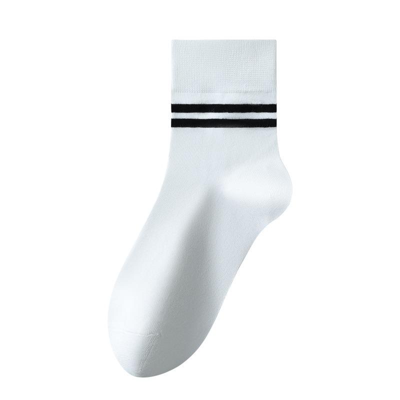 Men's Autumn and Winter Cotton Parallel Bars Anti Pilling Deodorizing Cotton Socks