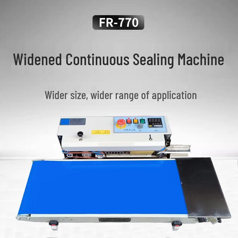 Automatic Continuous Sealing Machine for Aluminum Foil & Plastic Film Bags - Ideal for Packaging Tea & Masks