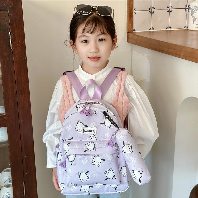 Adorable Cartoon Nylon Backpack For Kids School Or Outdoor Activities Unisex