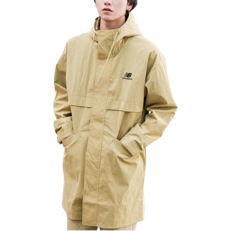 New Balance Jackets Men's Khaki Hooded Moderate Other AMJ11337-BEI
