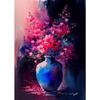 Europa Classico Vintage Fiore Pittura su Tela Decorazione Murale Natura Morta con Fiori in Vaso di Vetro Poster Artistico Nordico Stampa Immagine