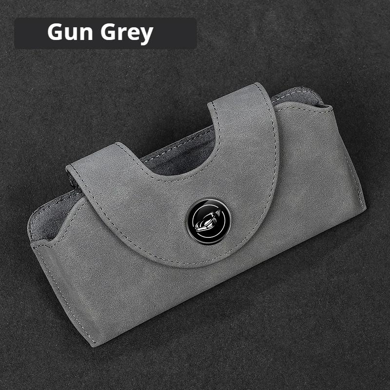 For Haval H3 H5 H7 H8 H9 F7 F7X Suede Car Sun Visor Glasses Clip Multifunctional Case Suede Glasses Storage Box Sunglasses Case
