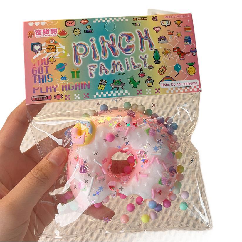 New Arrival Donut Plush Cat Claw Squishy Soft Texture Cute Appearance Blind Bag Stress Relief Cute Gift