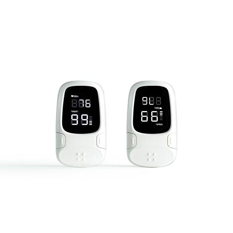 English Version Finger Clip Pulse Oximeter - Monitors Blood Oxygen & Heart Rate