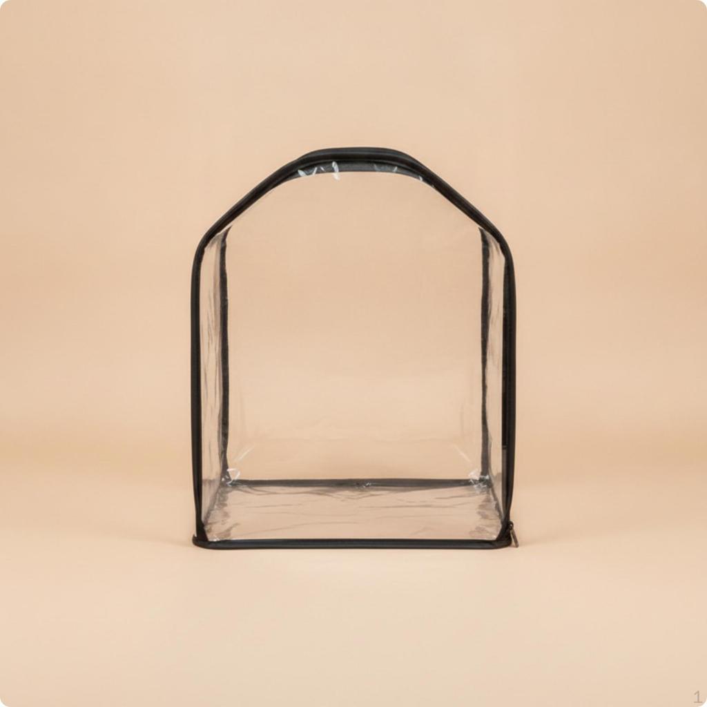 Handbag Storage Cover Transparent with Zipper Clear Purse Protector