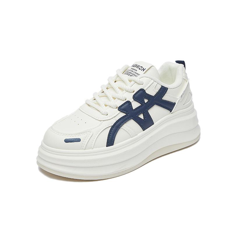 ins platform versatile women's board shoes autumn new leather casual shoes women's shoes HB