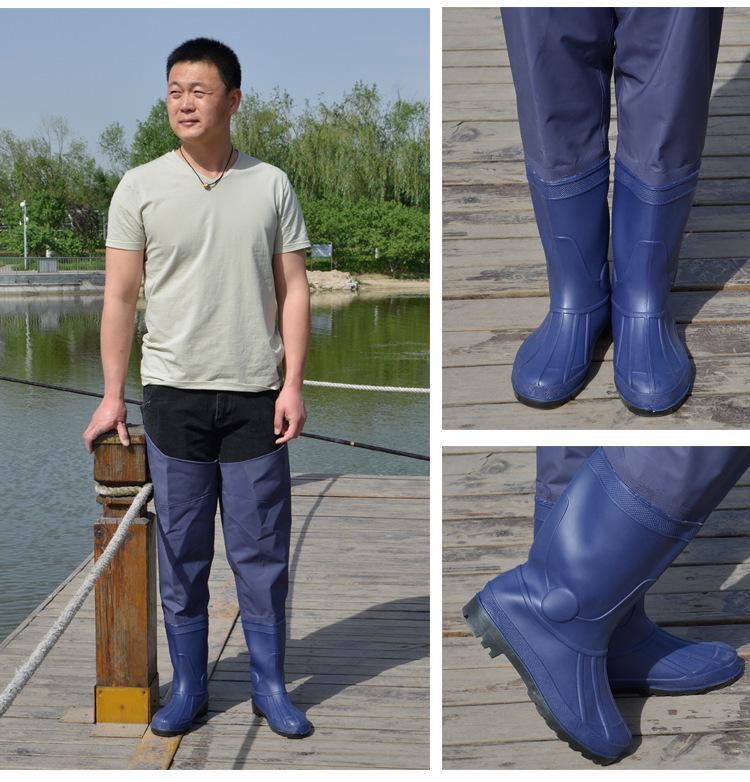 Red Poetry Thickened Fishing Waders / Pants for Catching Fish