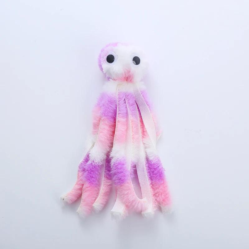 2026 Cat Toy Cute Octopus Plush Toy Bite Resistant Teeth Interactive Play Pet Supplies Cat Dog Toys Octopus