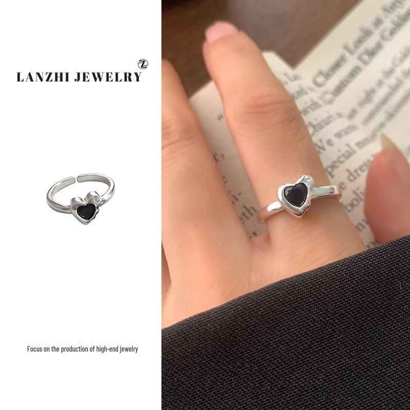 Lan Zhi 925 Sterling Silver Open Ring: Tarnish-Free, Minimalist, Trendy Jewelry for Women.