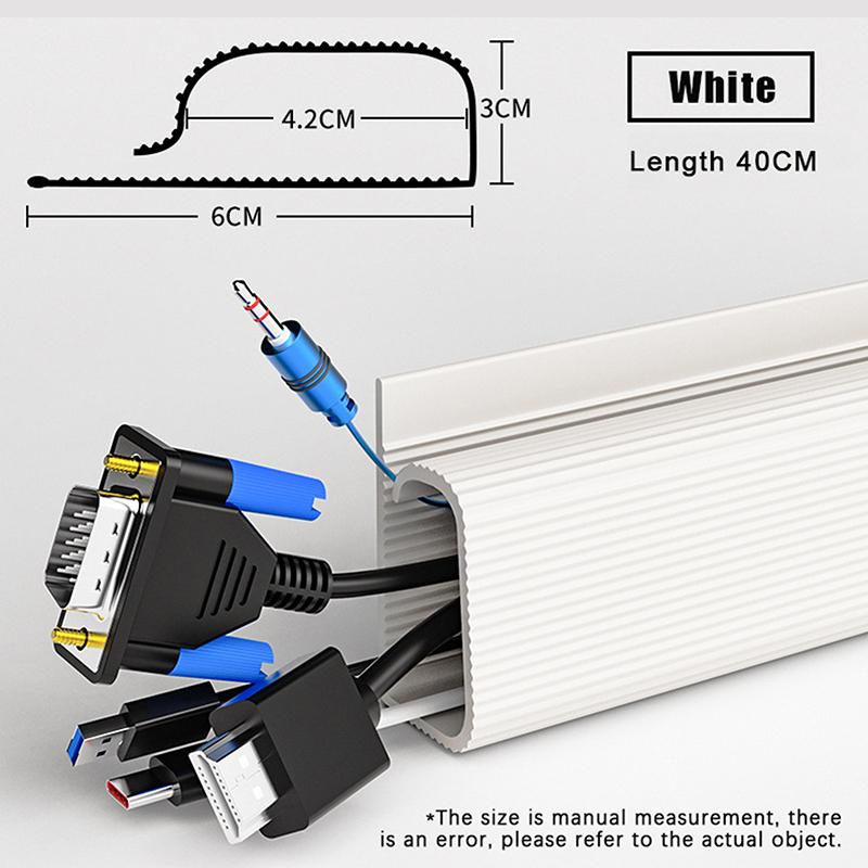 Organizator Cabluri Birou Canal Accesorii Gestionare Cabluri Protector Cabluri Alb Fără Găurire Tavă Gestionare Sub Birou