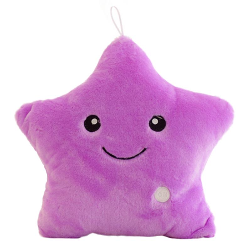 Colorful Luminous Star Pillow: Plush Toy & Valentine's Day Gift