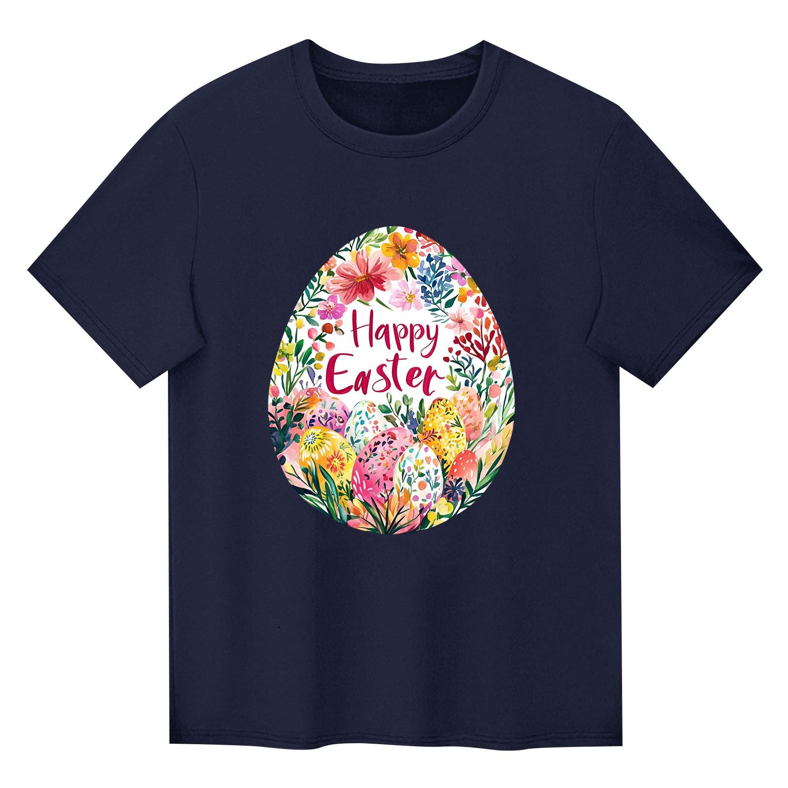 

Детский набивной короткий рукав круглый вырез повседневный удобный свободный легкий топ 130 тёмно-синий