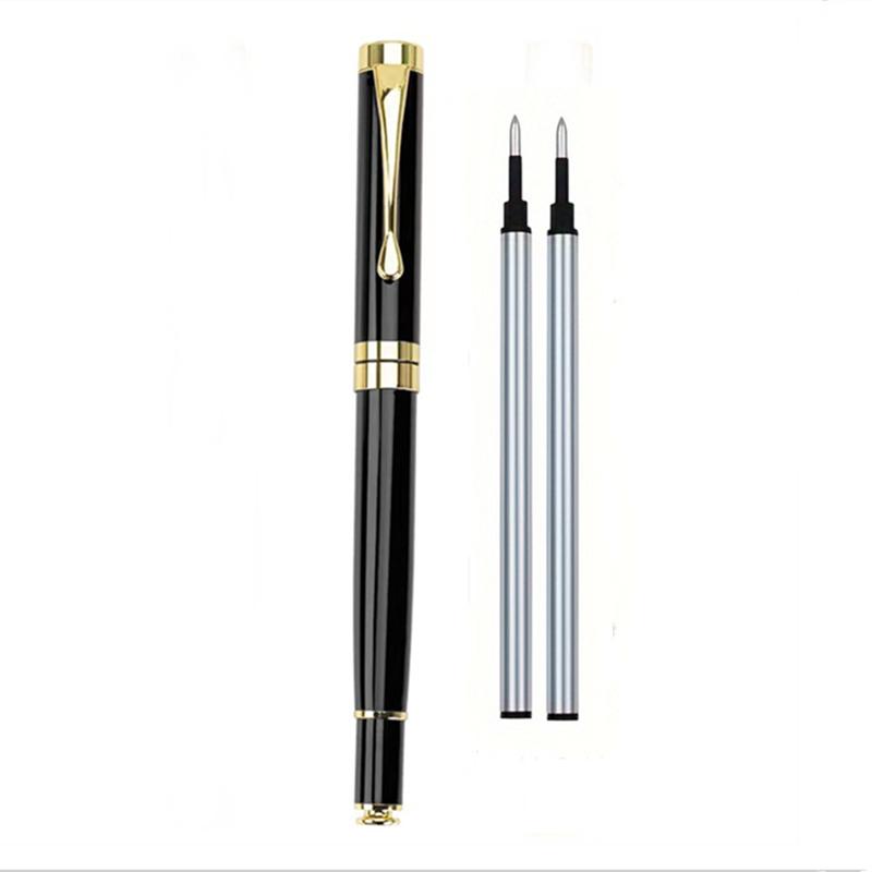 Høykvalitets 0,5 mm Metall Signaturpennsett Business Kontor Kulepenn