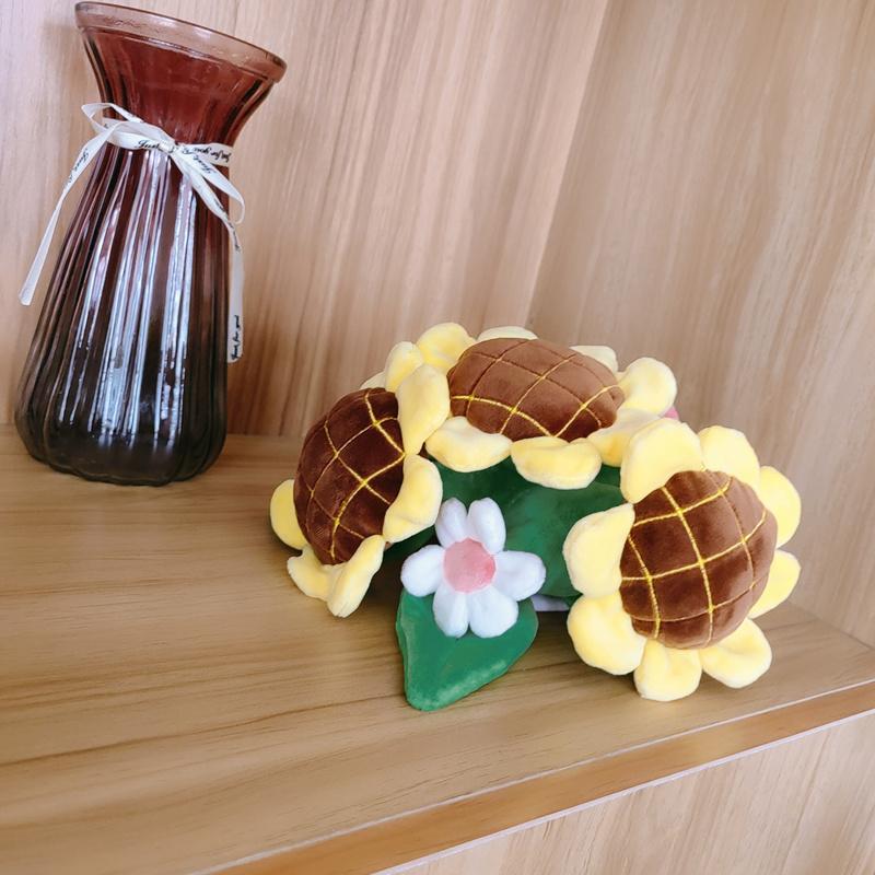 30CM Sunflower Handheld Bouquet Plush Doll Valentine's Day Flower Handmade Doll Girl's Toy Gift Home Decor Decoration Doll Toys