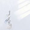Simulation Fish Lucky Koi Phone Pendant Crystal Beads Beaded Keyring Keychain Charms  Daily Use