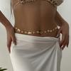 Boho Metal Starfish Shell Waist Chain for Women Summer Beach Sea Star Fish Sexy Belly Chain Bikini Party Vacation Jewelry Gifts