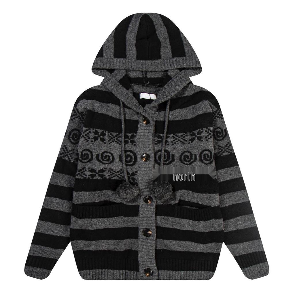 MK Trendy Cross-border Faux Two-piece Button Knit Cardigan Sweater