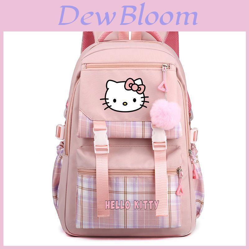 Sac à dos Hello Kitty Pour Filles et Adolescentes Avec Matériau Respirant Pour Voyage Décontracté et Usage Scolaire