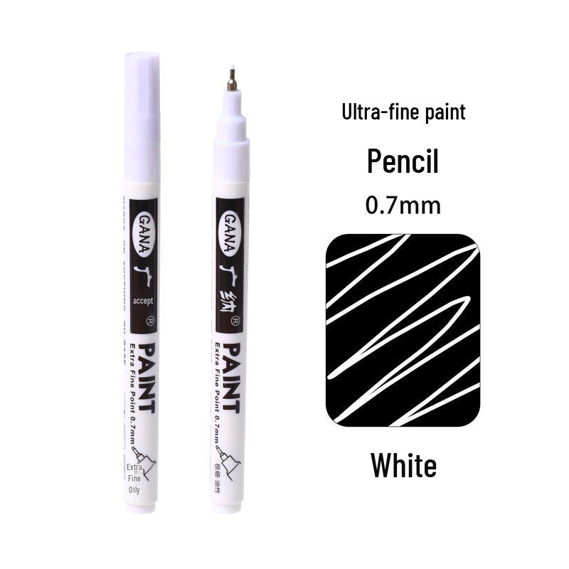 Guan Na Waterproof 0.7mm Fine Line Paint Pen for Car, Metal, Wood DIY Highlights