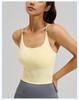 Seamless Strappy Sports Bra: High Elasticity, Padded, Bare Feel Yoga Tank Top for Women
