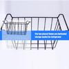 Pachet 2 Organizatoare pentru Congelator Coșuri din Plasă Metalică Rezistentă la Coroziune Accesoriu pentru Păstrarea Optimizată a Alimentelor