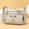 Soft Leather Crossbody Bag Women's Multi-layer Shoulder Bag Middle-aged Mother Bag