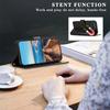 For iPhone Air Phone Case Line Imprint Leather Wallet Cover with Wrist Strap